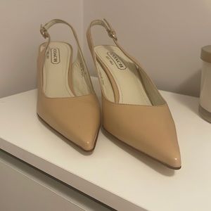SOLD Coach Alena Beige Sling back